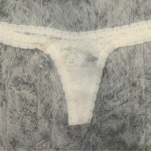 Lace Women's VS Thong - White Panties